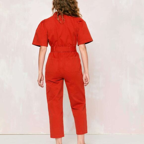 Christy Dawn The Sienna Jumpsuit Sedona orange/copper XS - Picture 3 of 15